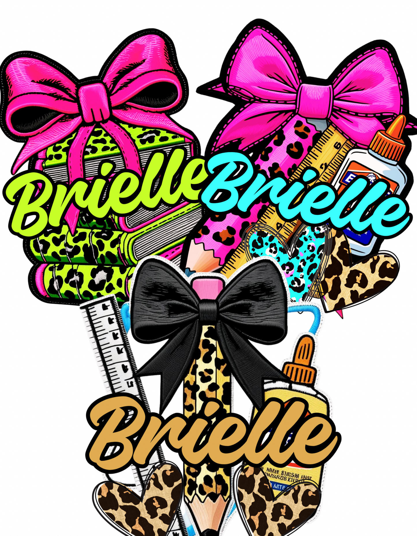 Faux Embroidery Patches - PNG Design Templates