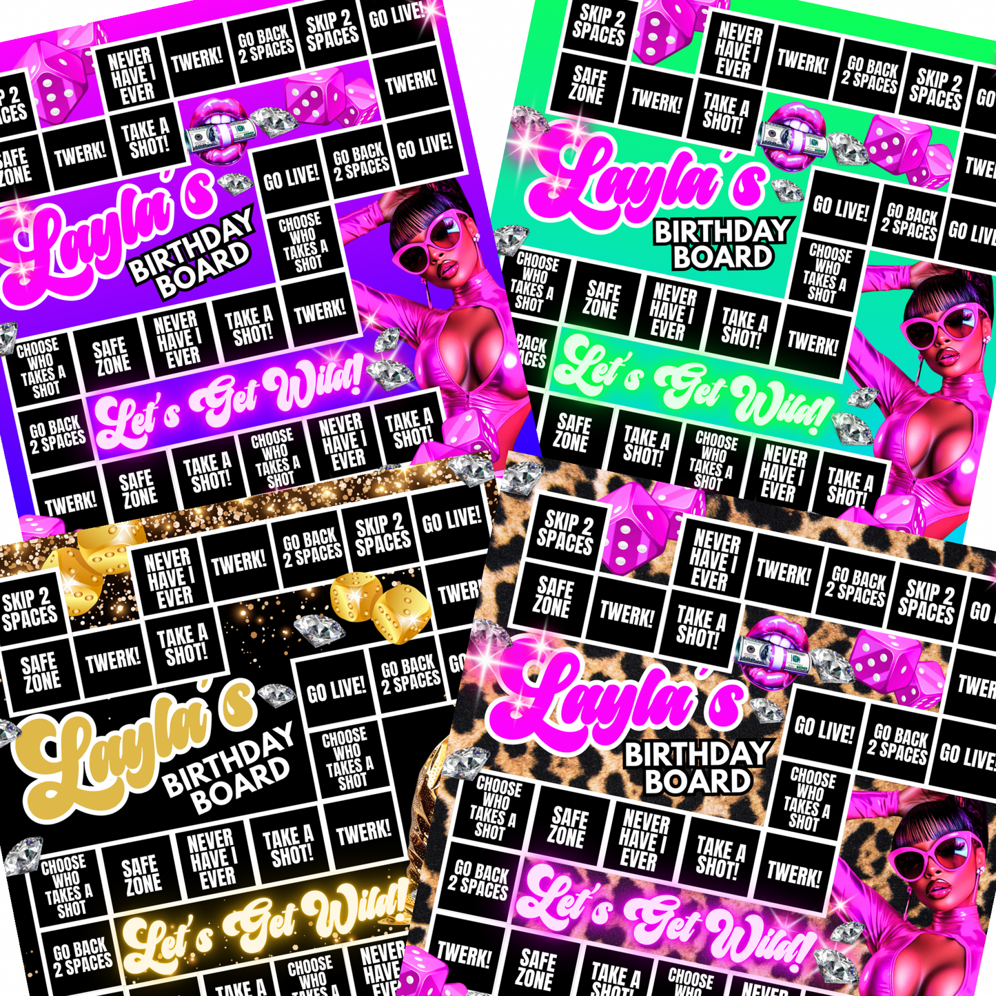 Game Board Template Bundle