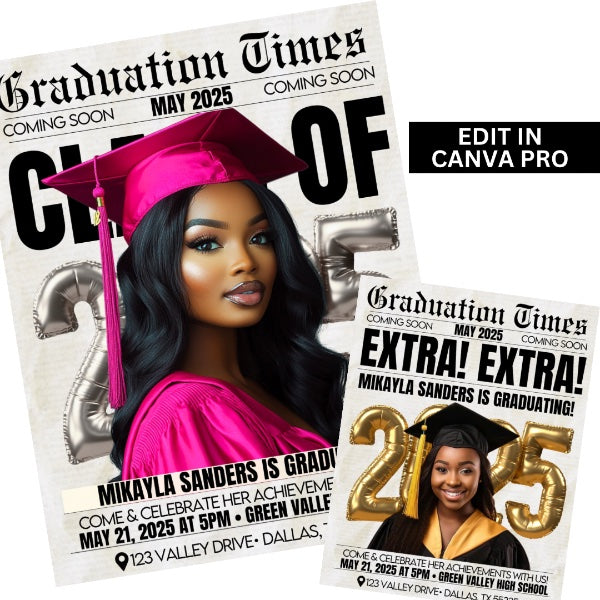 Graduation Newspaper Templates