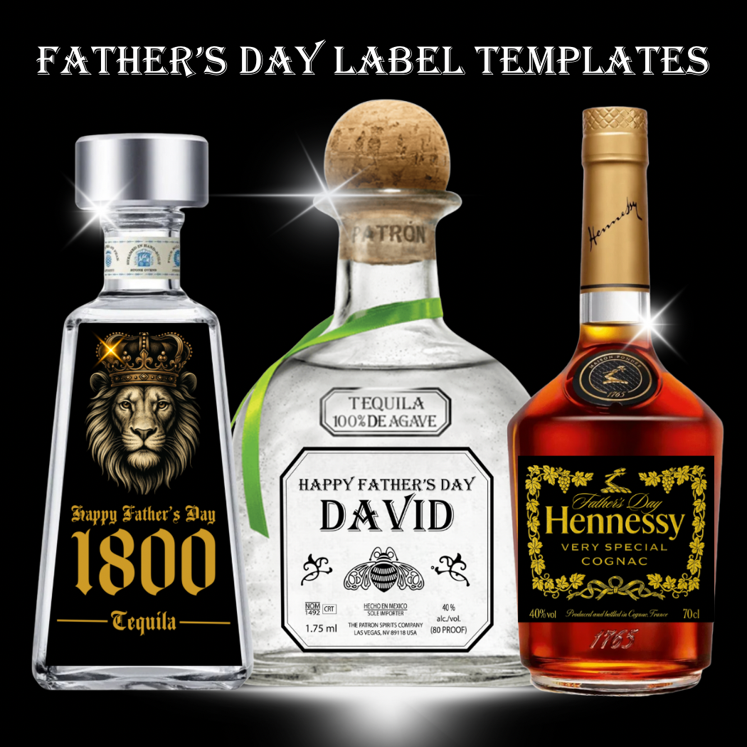 Bottle Labels - Set of 3