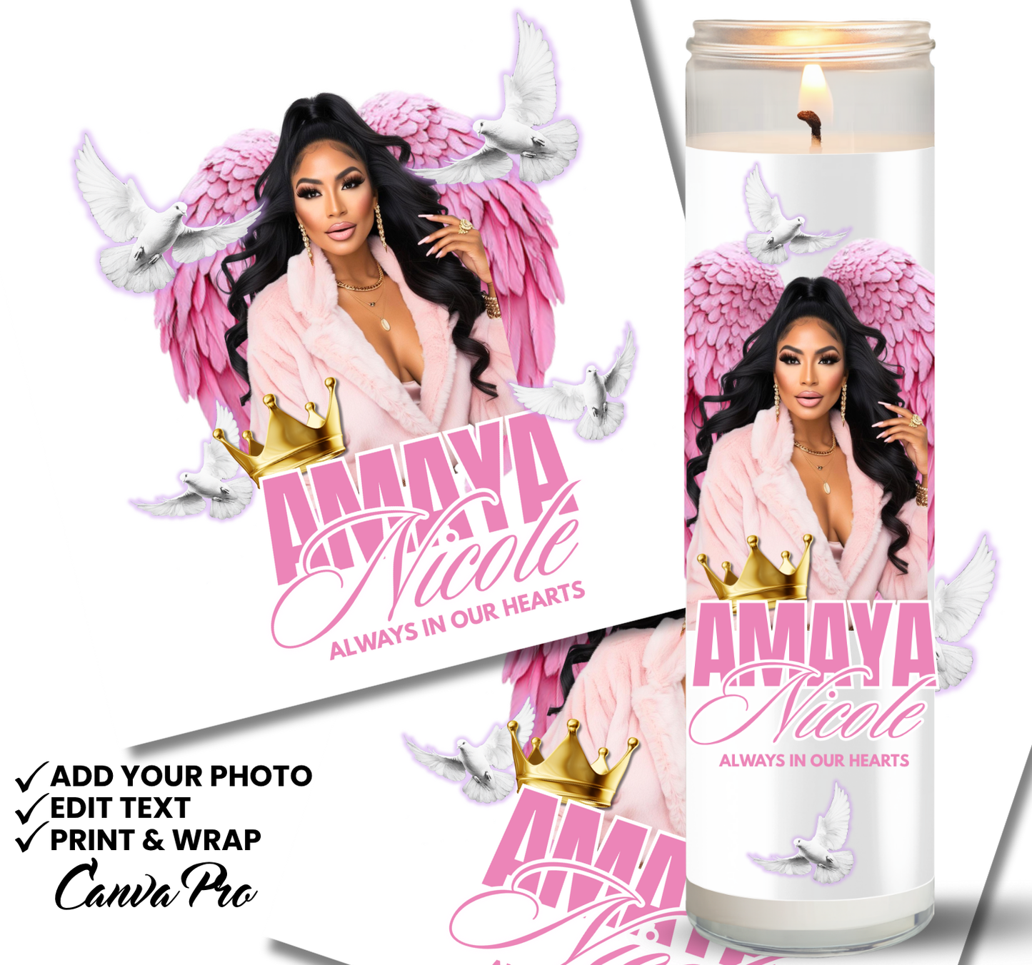 Memorial Candle Templates