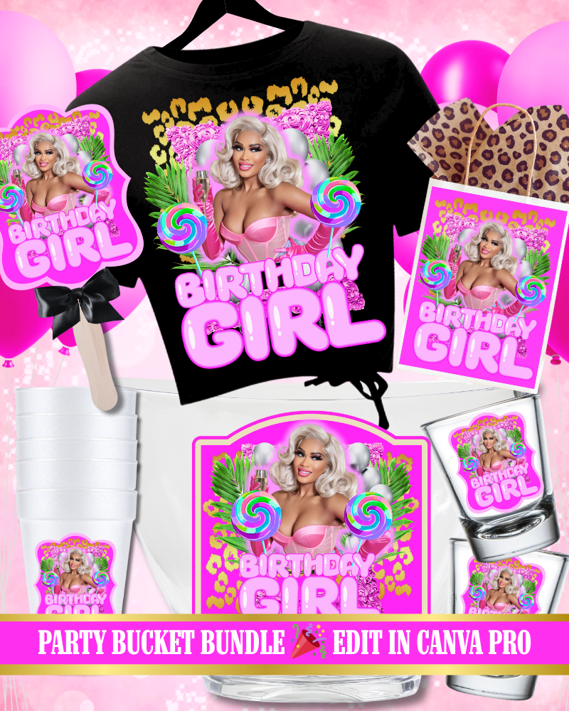 Lollipop Party Bundle Template Set