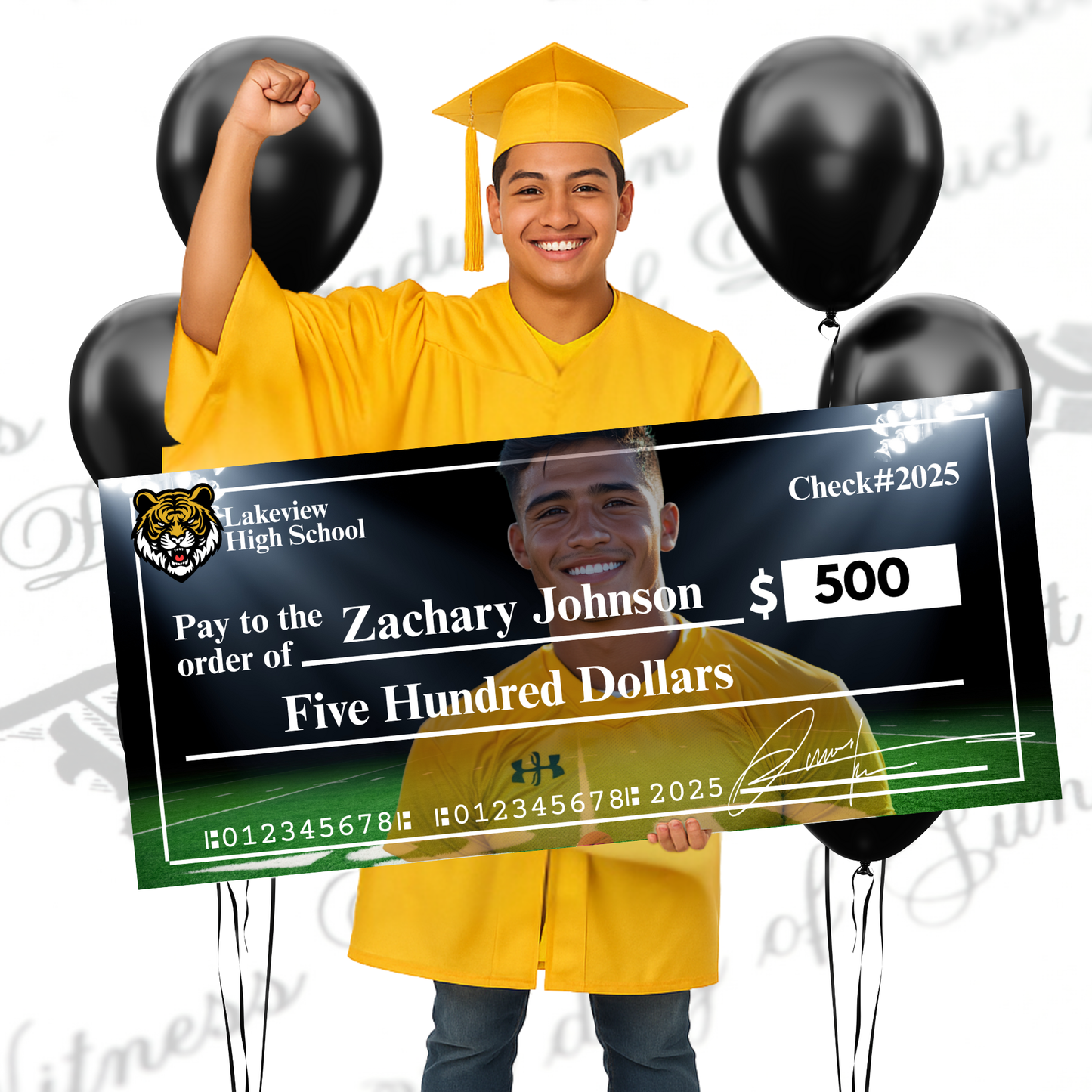 Life Size Novelty Check Template