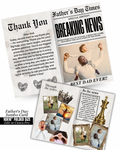 Father’s Day Newspaper Card Template
