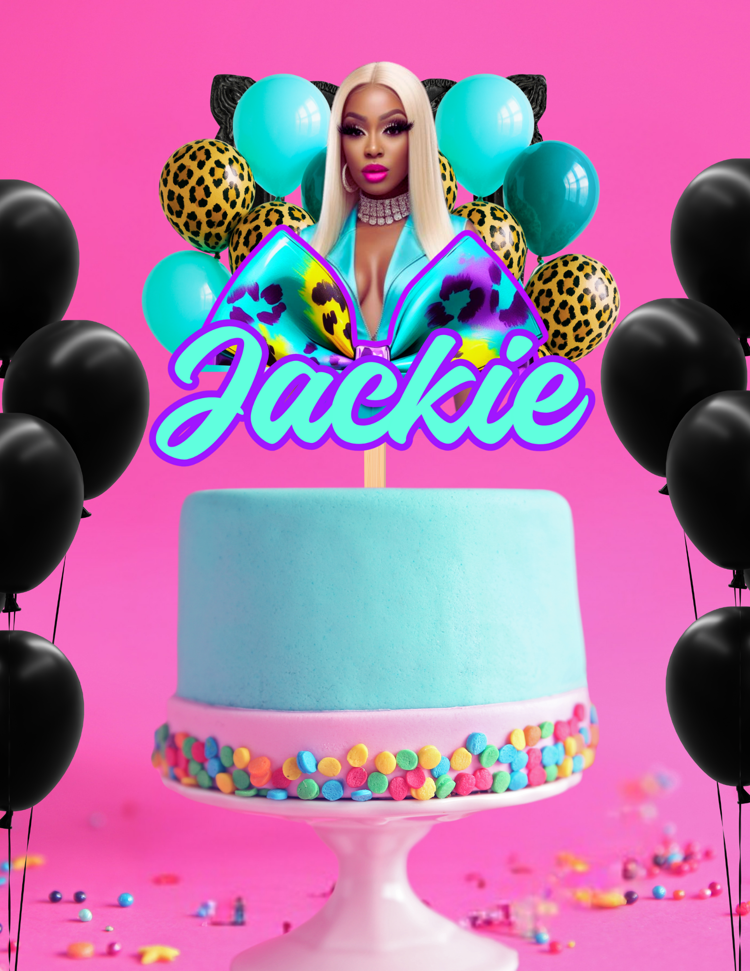 Digital/Printable Cake Topper Templates