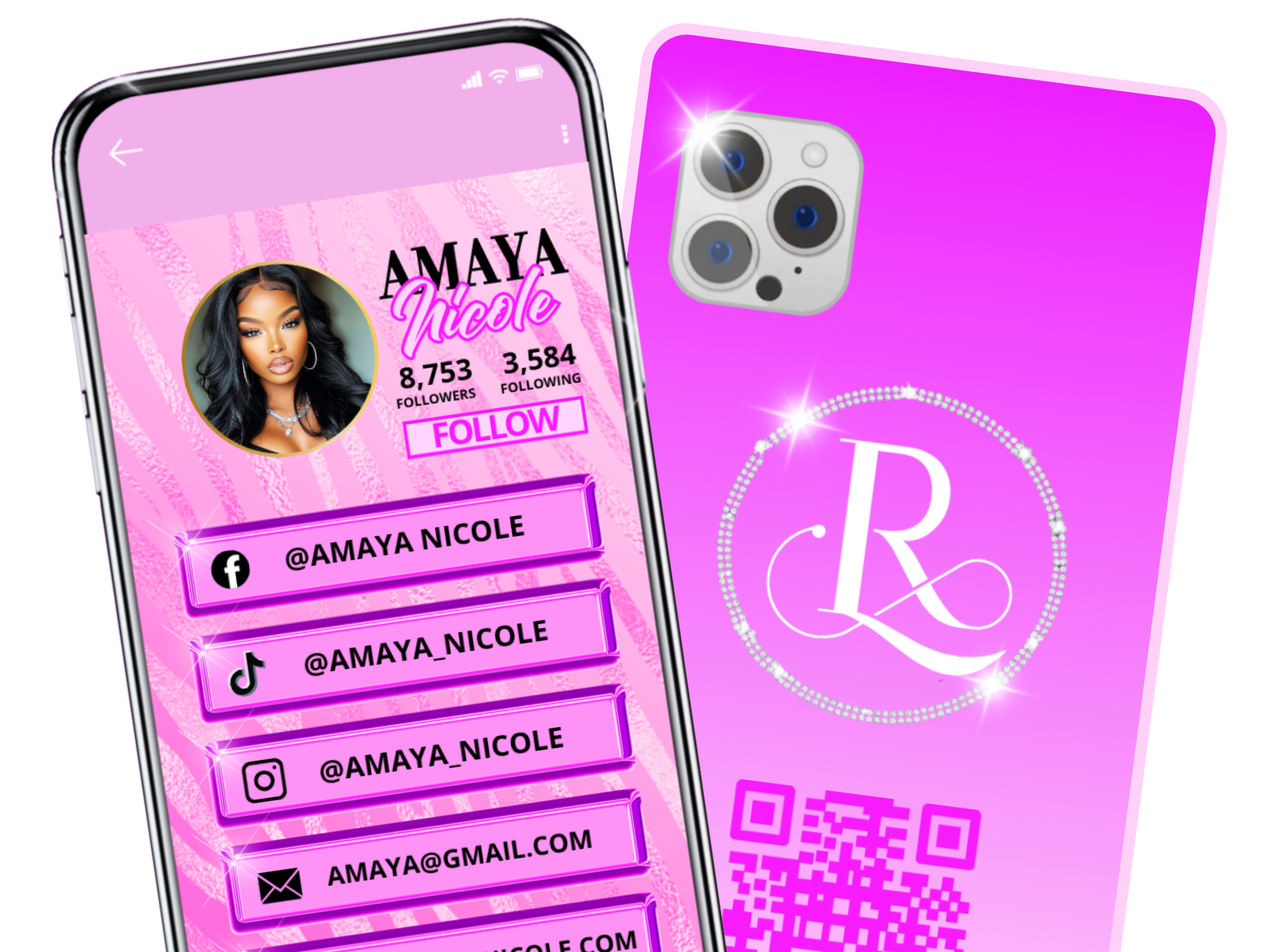 Cell Phone Business Card Templates