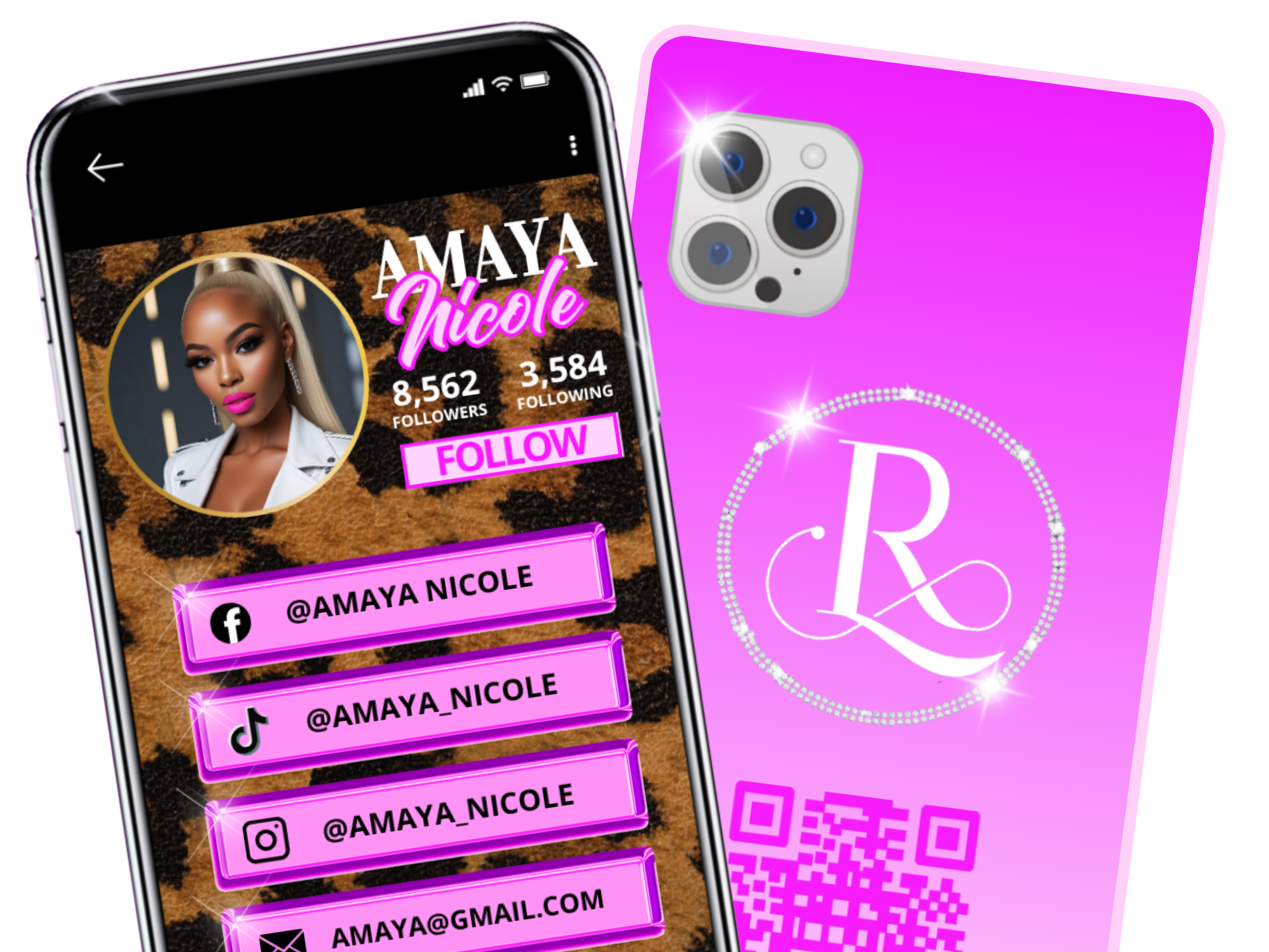 Cell Phone Business Card Templates