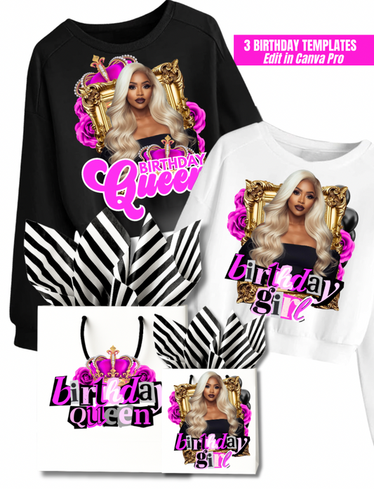 Birthday Girl Templates