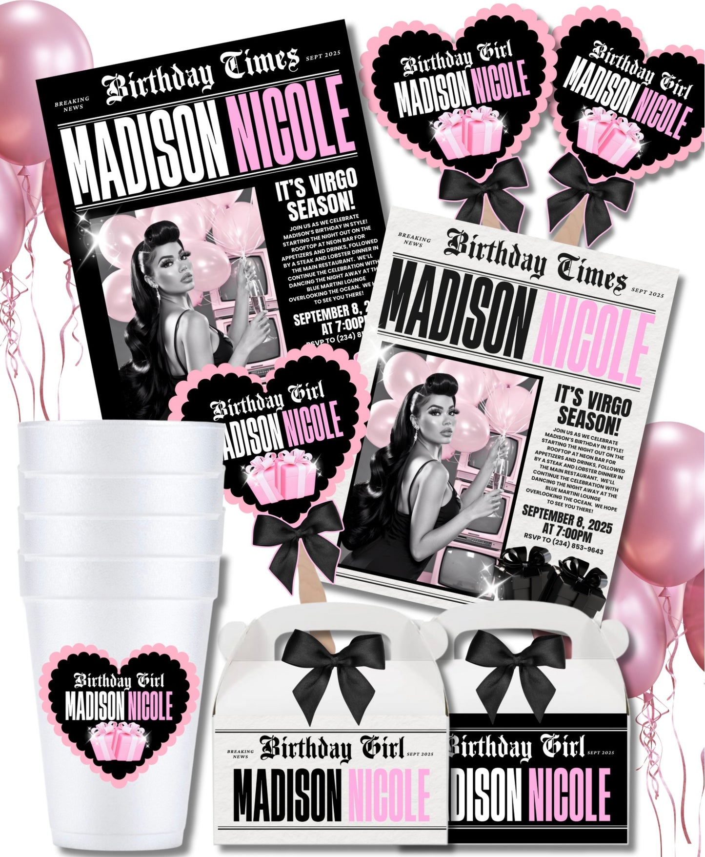 Newspaper Birthday Bundle