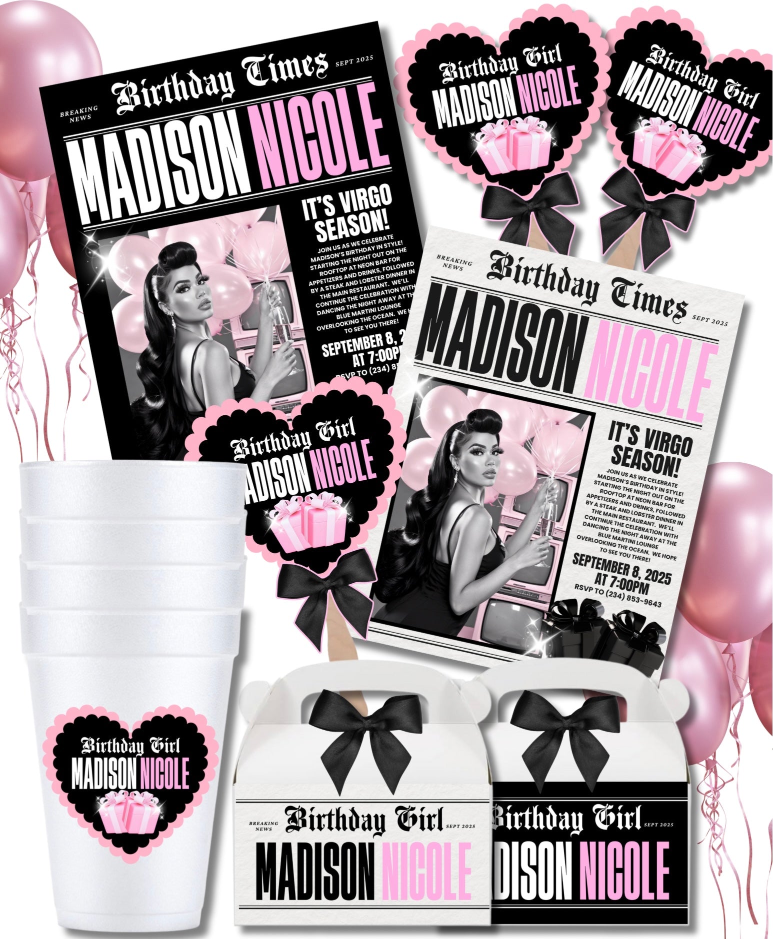 Newspaper Birthday Bundle