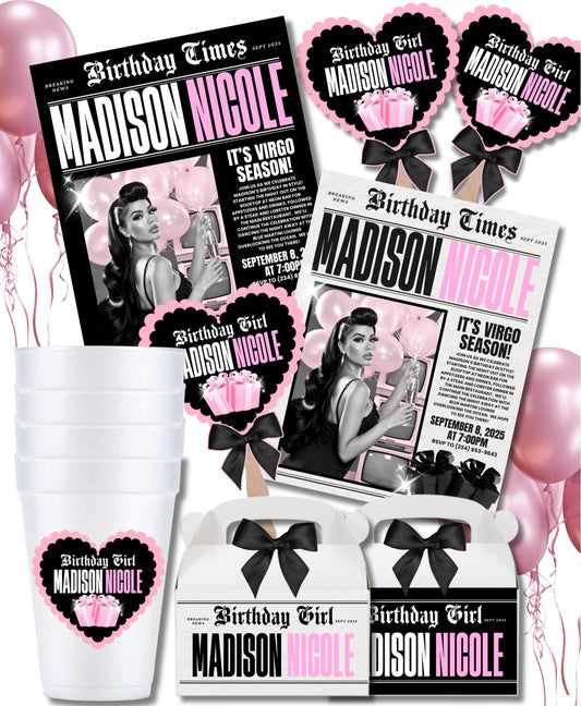 Newspaper Birthday Bundle