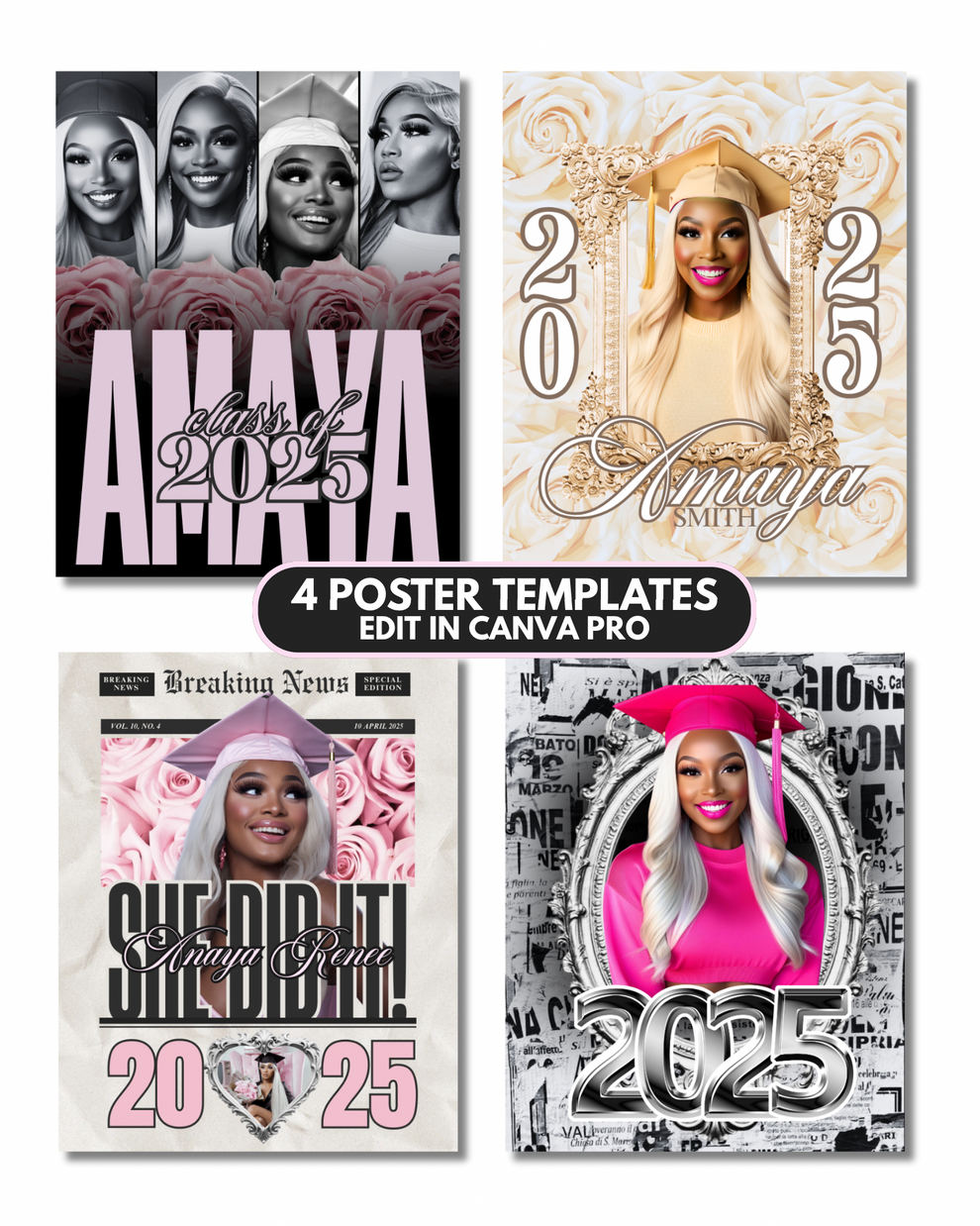Grad Poster Bundle – Posh Design Co.