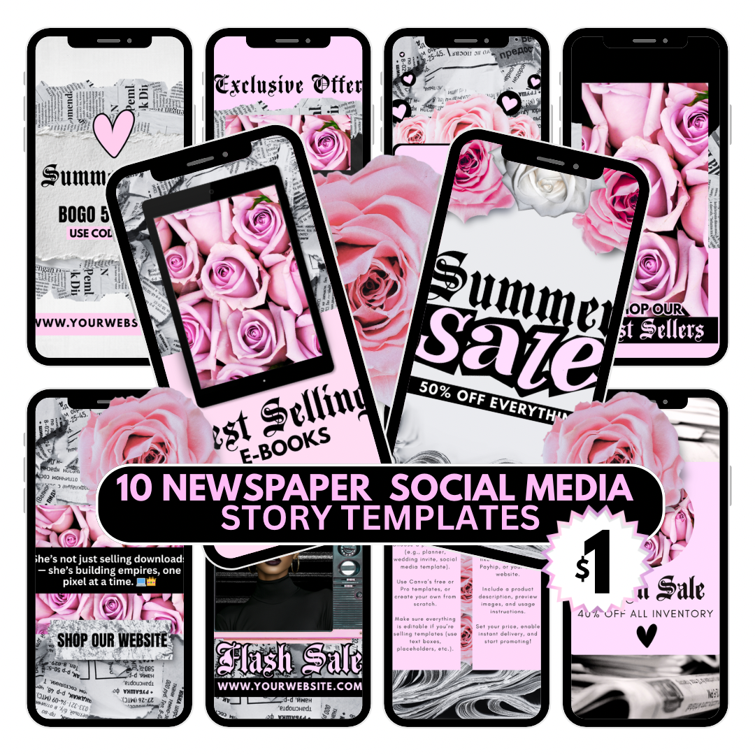 Newspaper Story Template Bundle