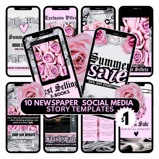 Newspaper Story Template Bundle
