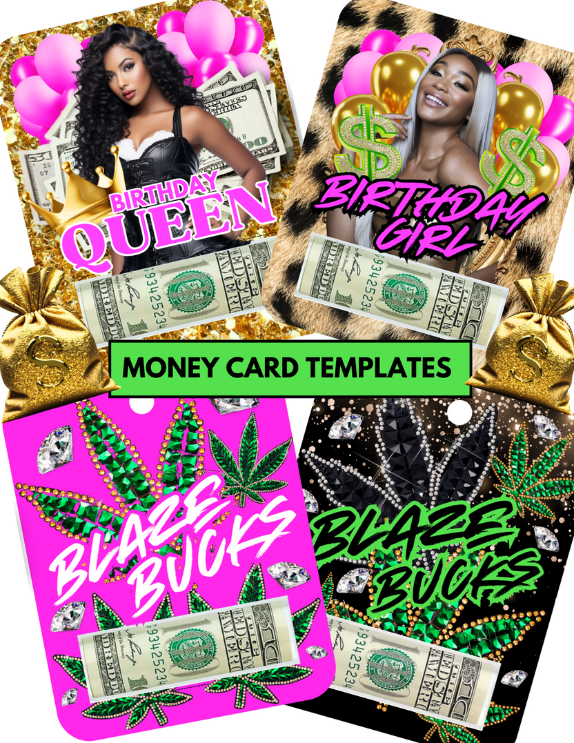 4 Cash Card Templates – Posh Design Co.