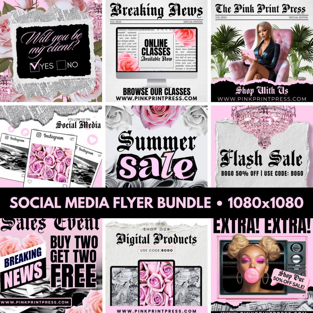 Newspaper Social Media Post Bundle