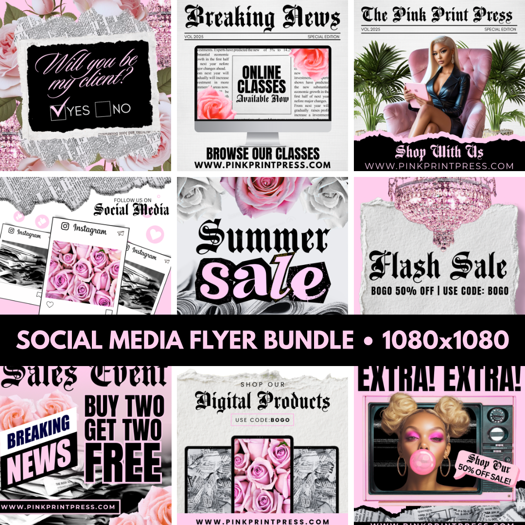 Newspaper Social Media Post Bundle