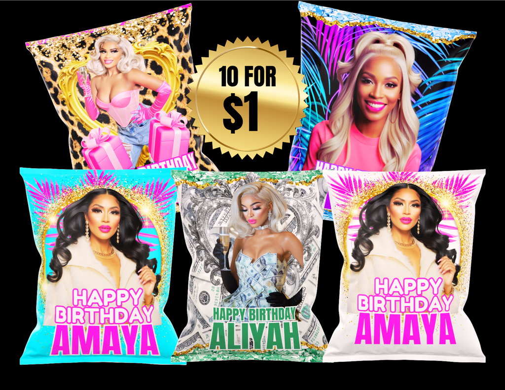 10 Chip Bag Template Bundle