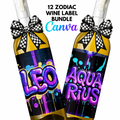Zodiac Wine Labels