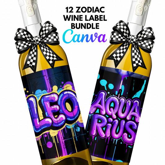 Zodiac Wine Labels
