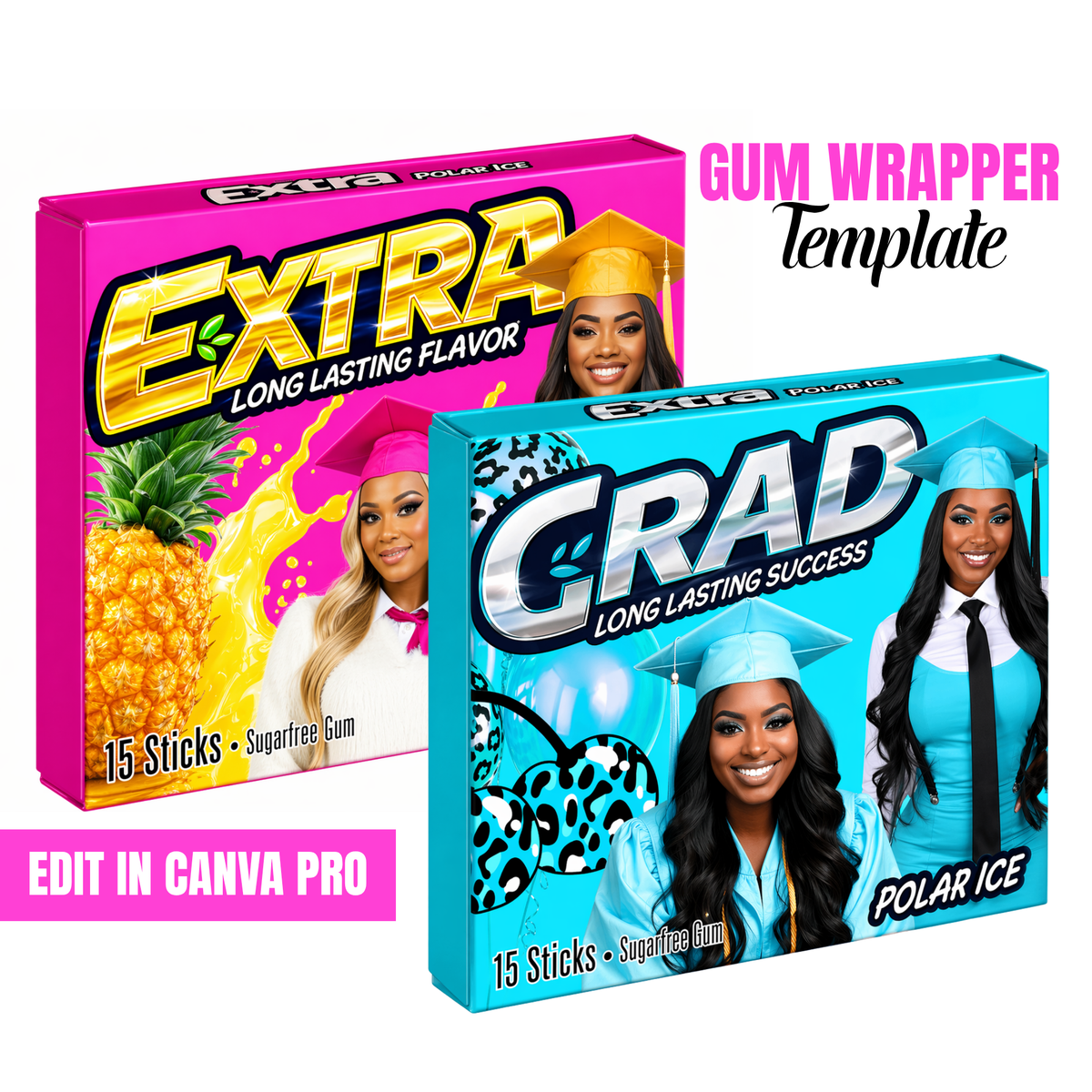 Gum Wrapper Template – Posh Design Co.
