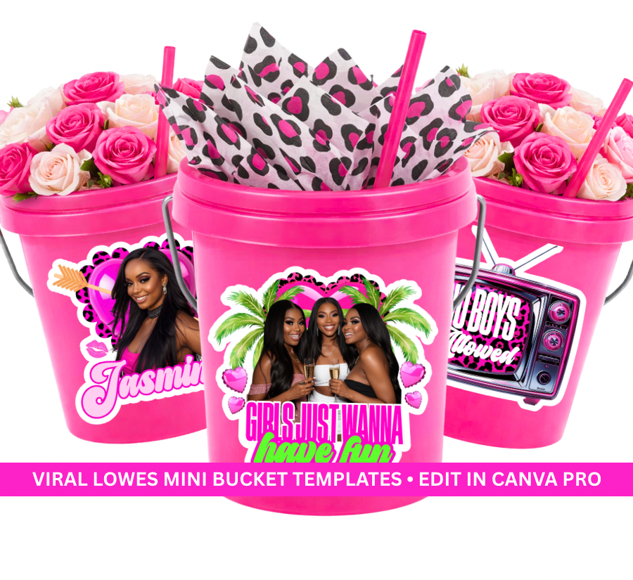 Viral Mini Bucket Label Template