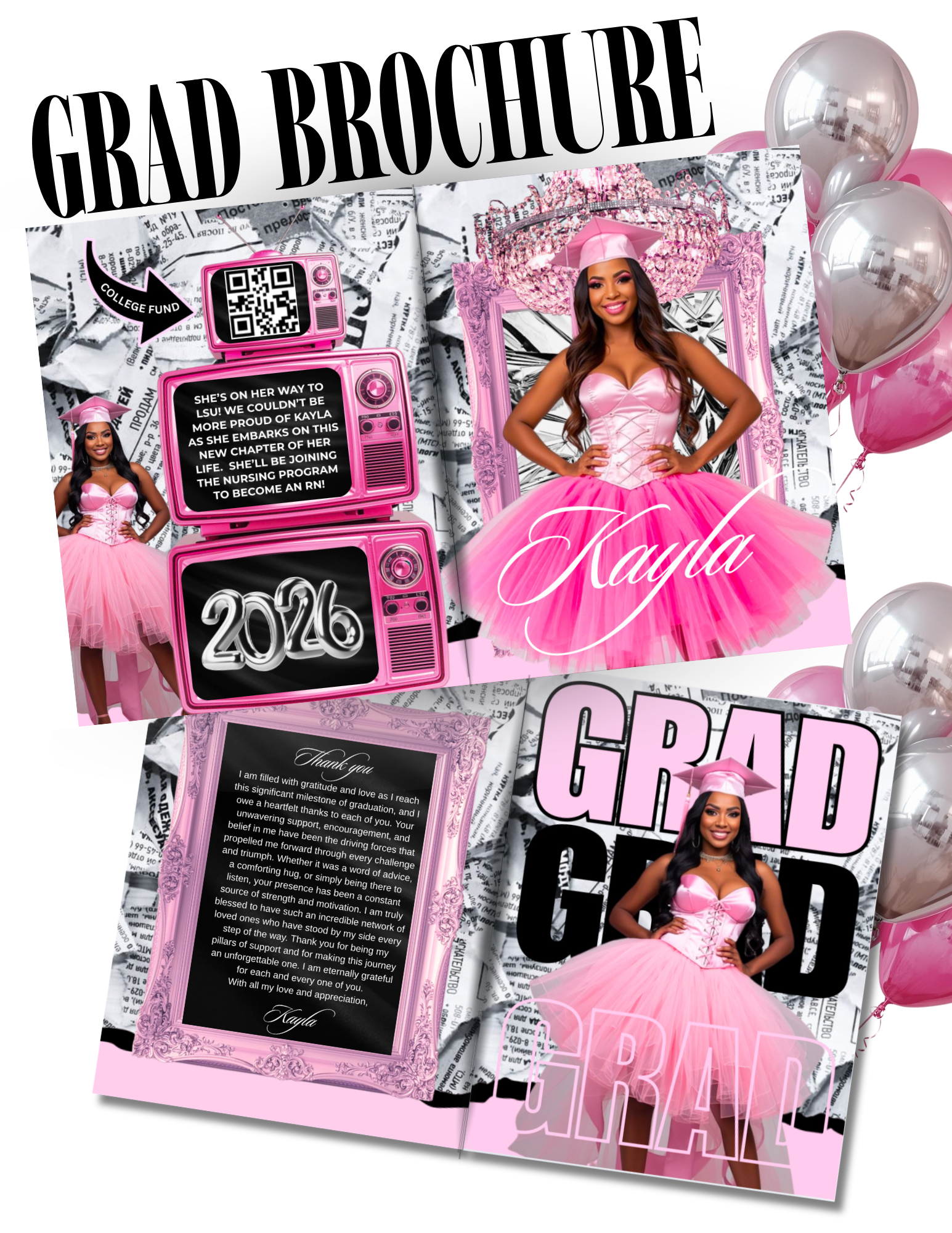 Grad Button Bundle Plus Brochure
