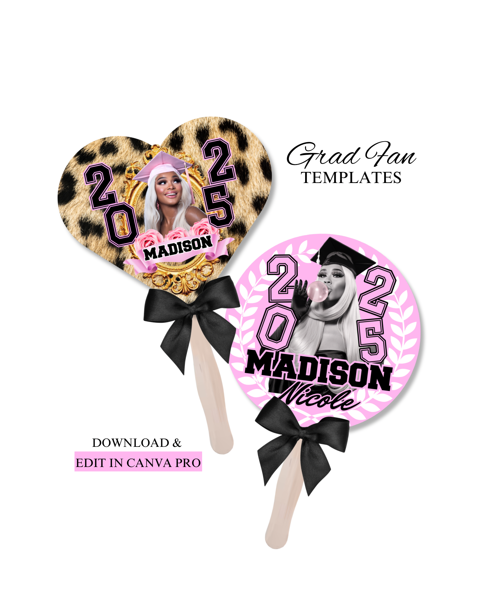 Grad Fan Templates – Posh Design Co.