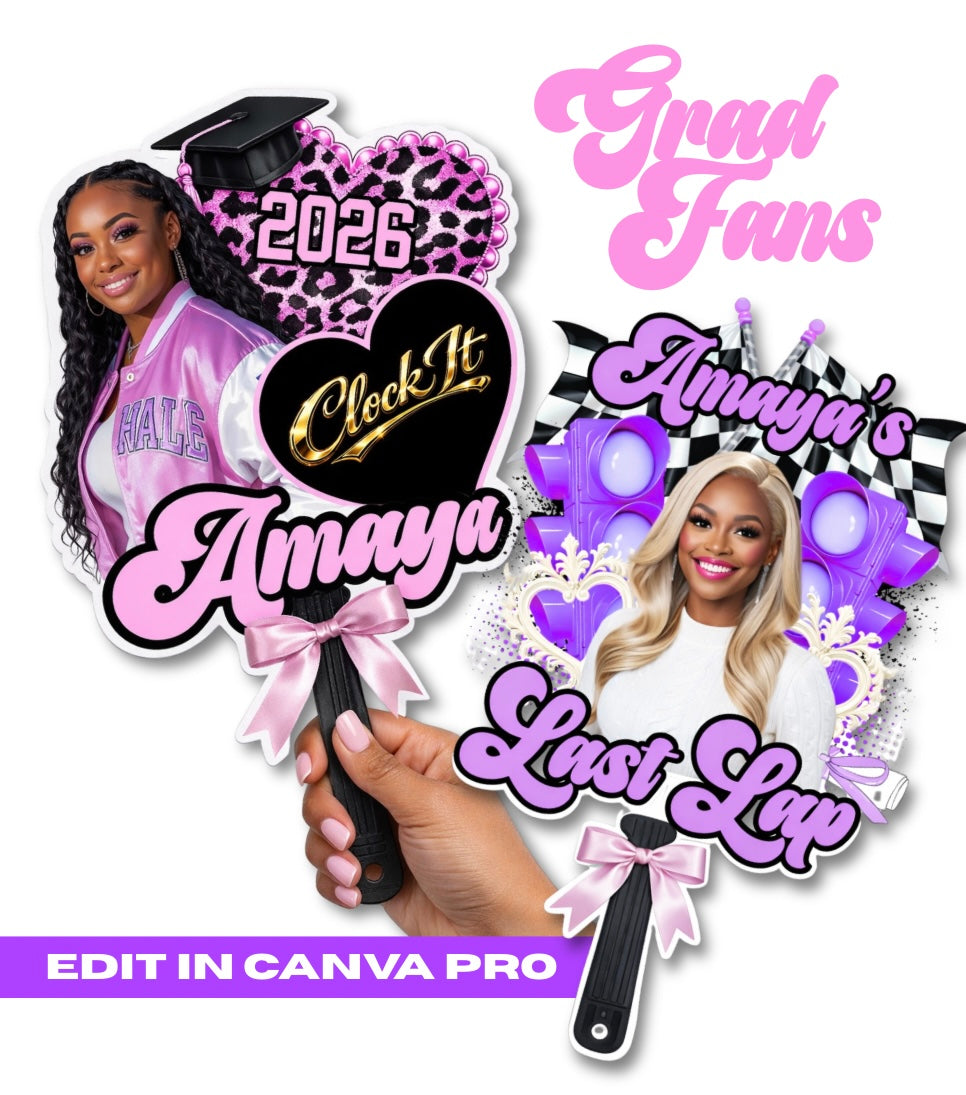 Grad Fan Bundle - Set of 6 Templates