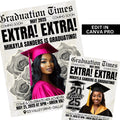 Graduation Newspaper Templates