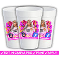 Cup Sticker Templates