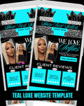 Teal Luxe Website Template Kit