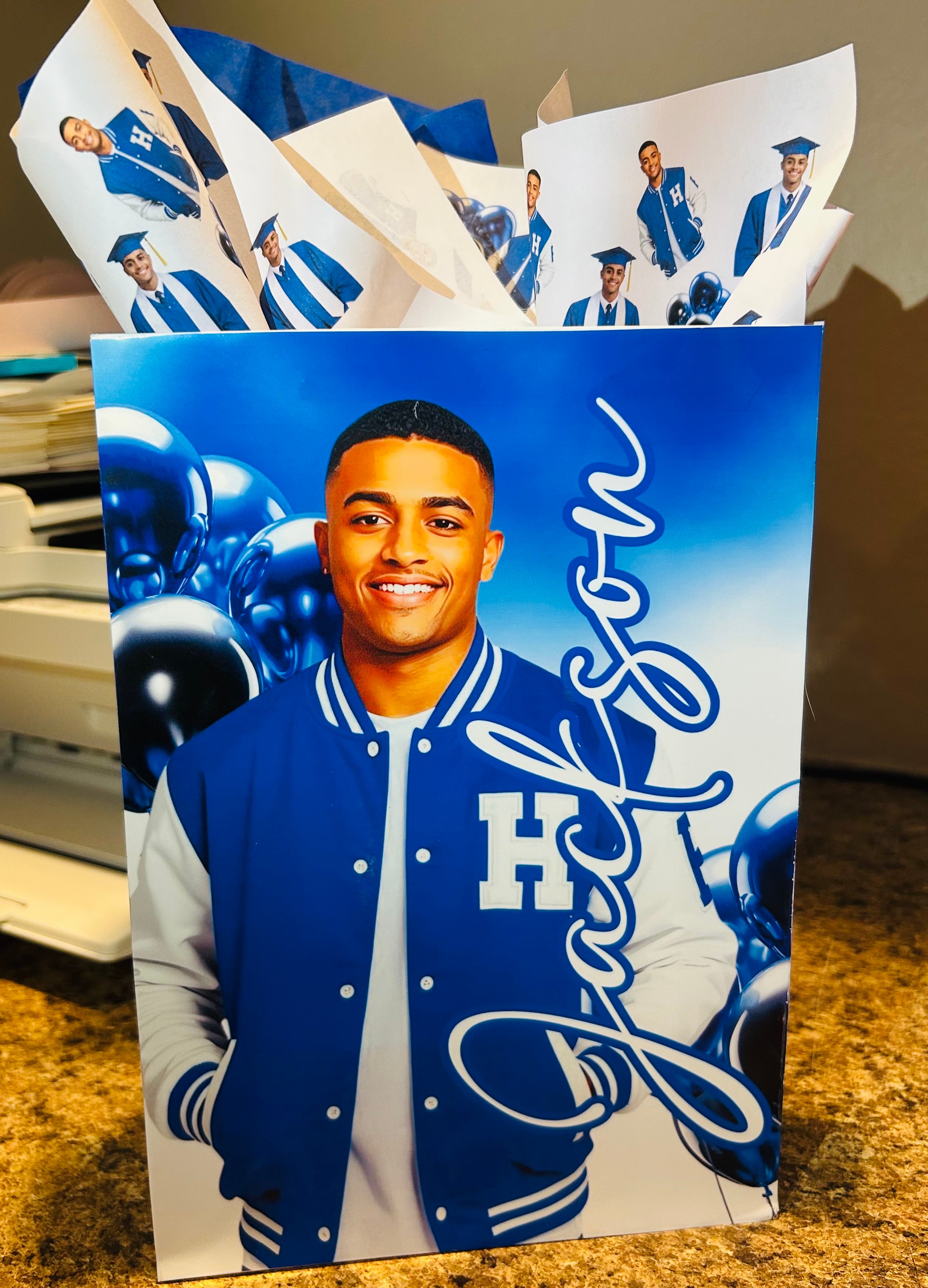 Grad Gift Bag Sticker Templates