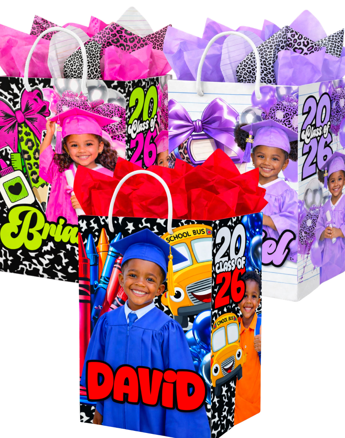 Kids Grad Gift Bag Labels
