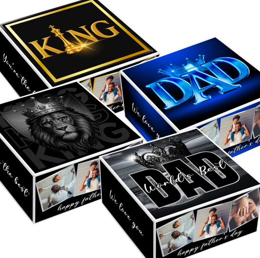 Set of 4 Fathers Day Box Label Templates