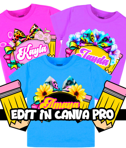 School Tshirt Templates