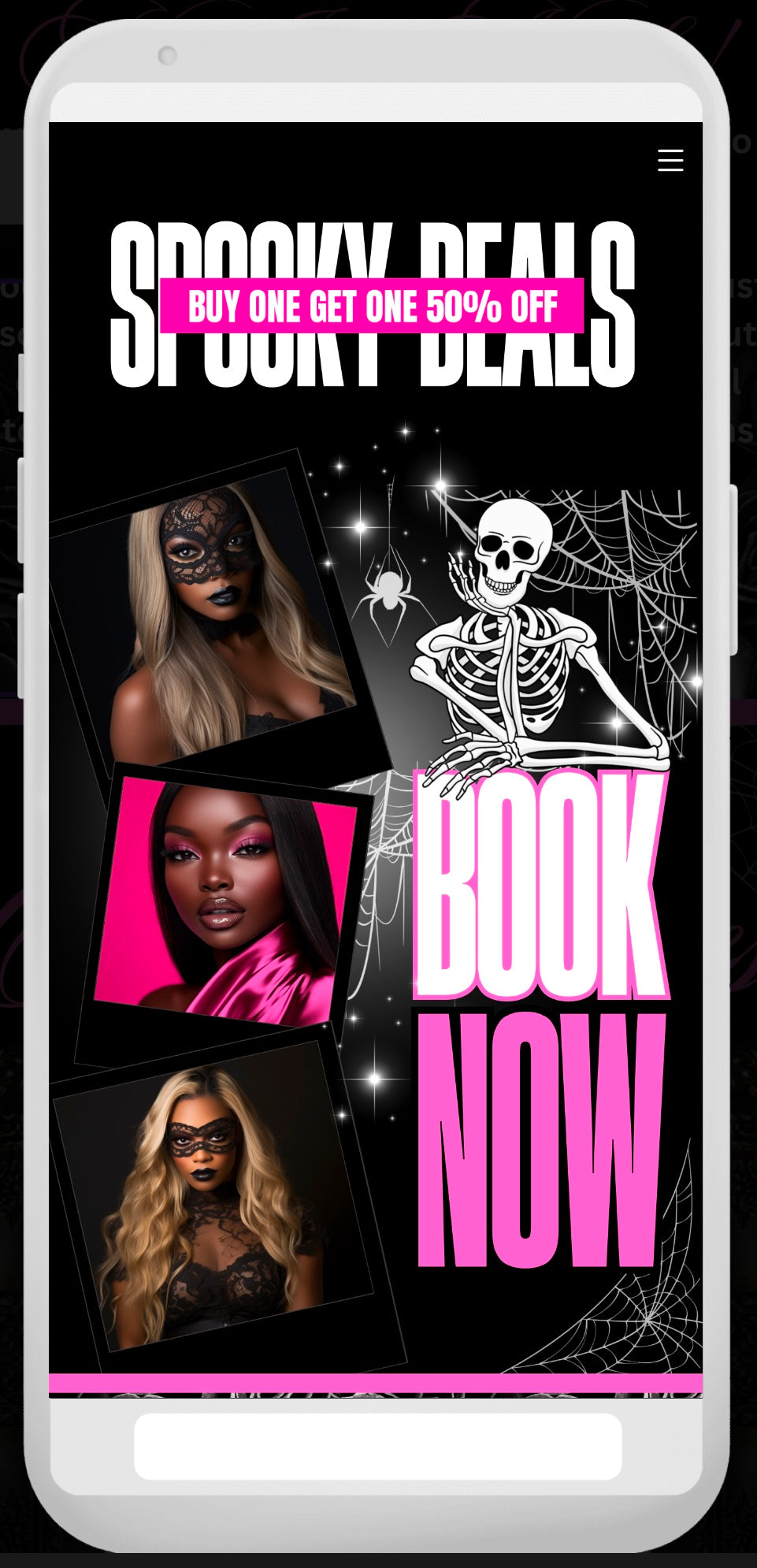 Spooky Theme Booking Website Template