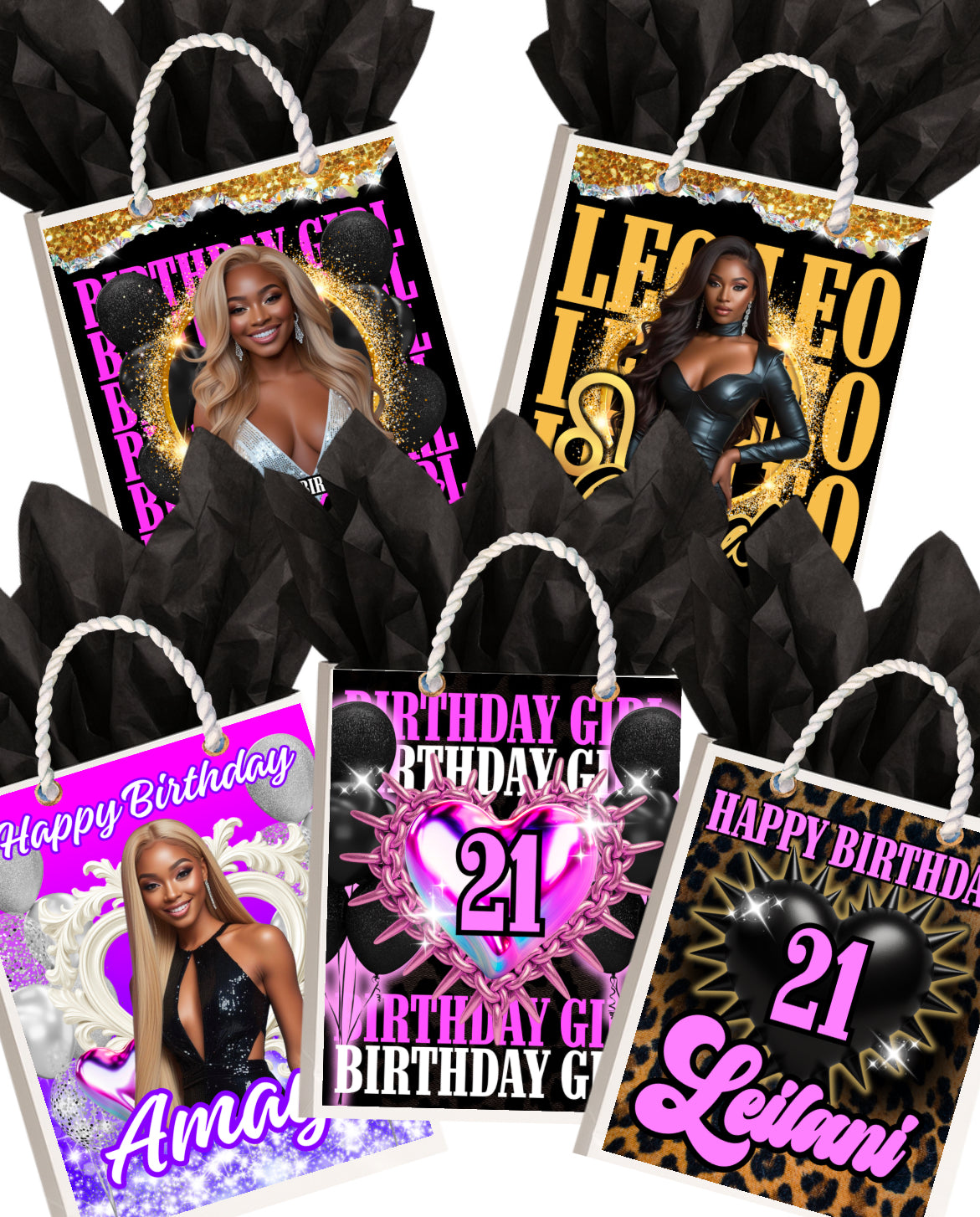 Gift Bag Label Template Bundle