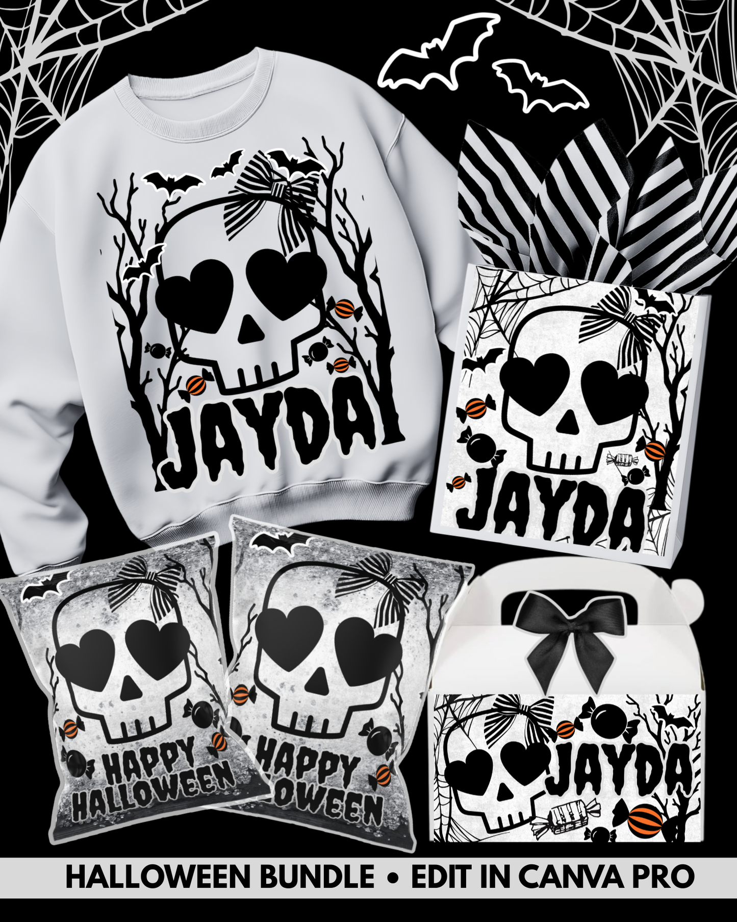 Halloween Skelly Template Bundle