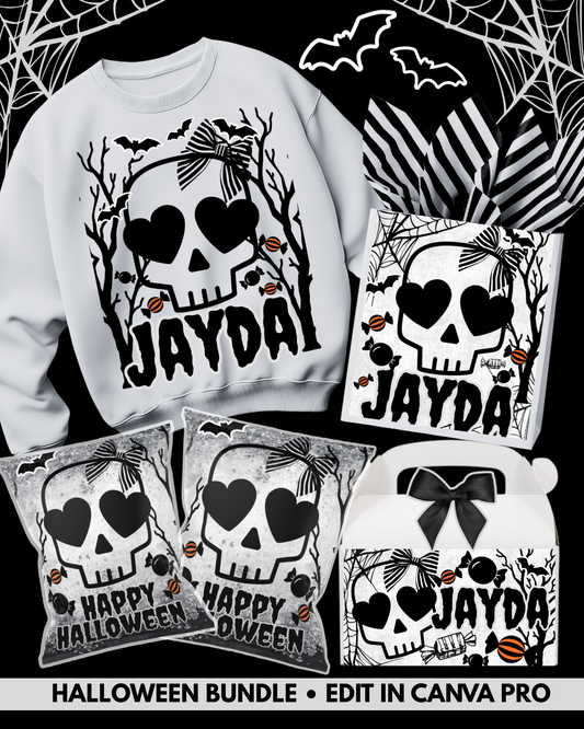 Halloween Skelly Template Bundle
