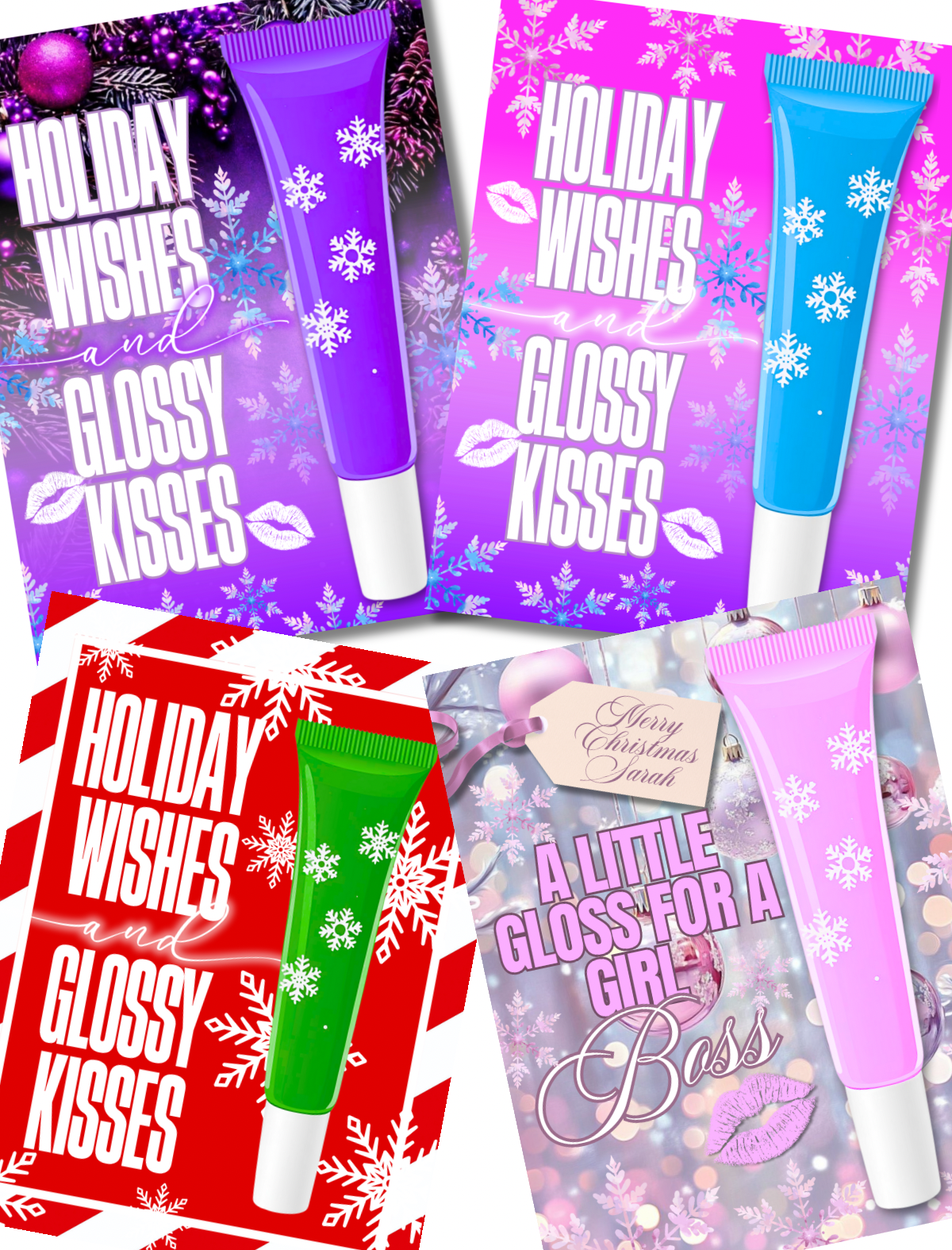 Lip Gloss Card Templates