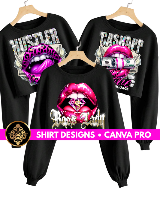 Cashapp| Hustler | Boss Lady Shirt Designs