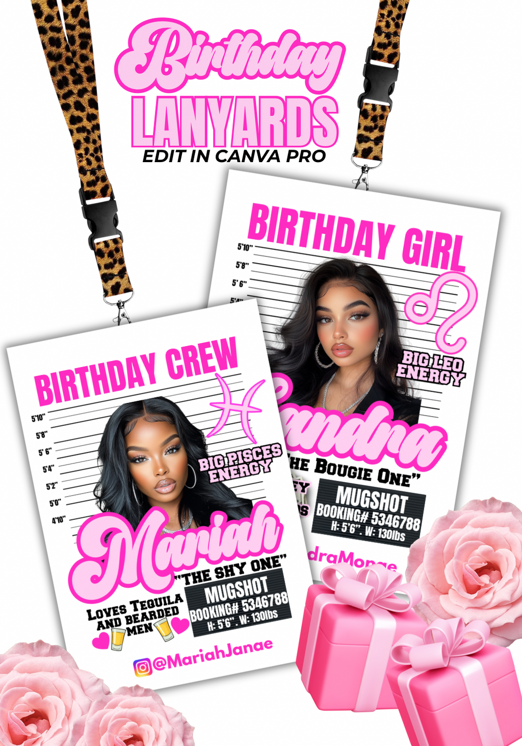 Birthday Crew Shirt & Lanyard Template