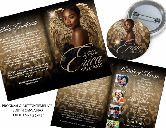 Memorial & Button Template Bundle