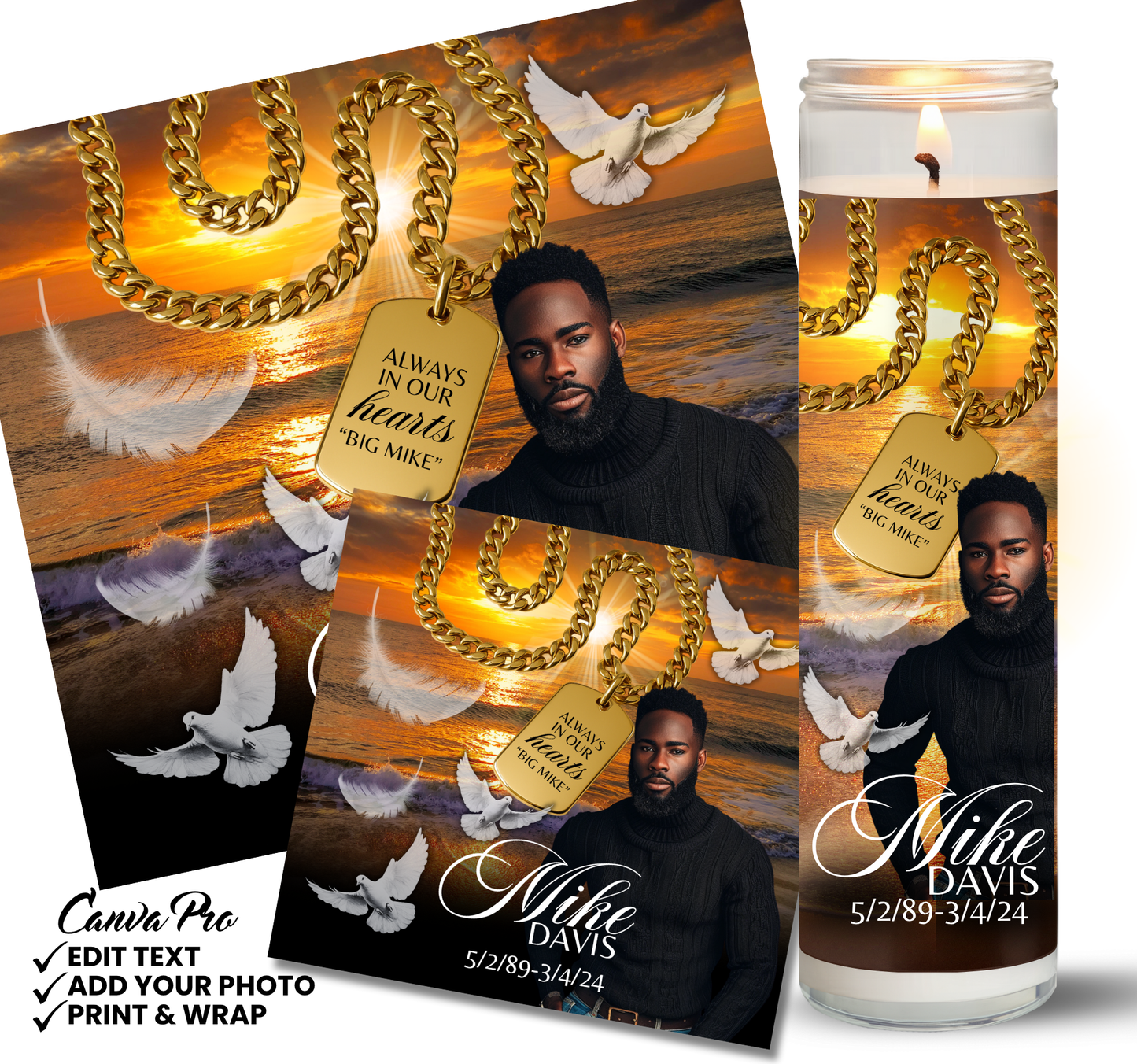 Memorial Candle Templates