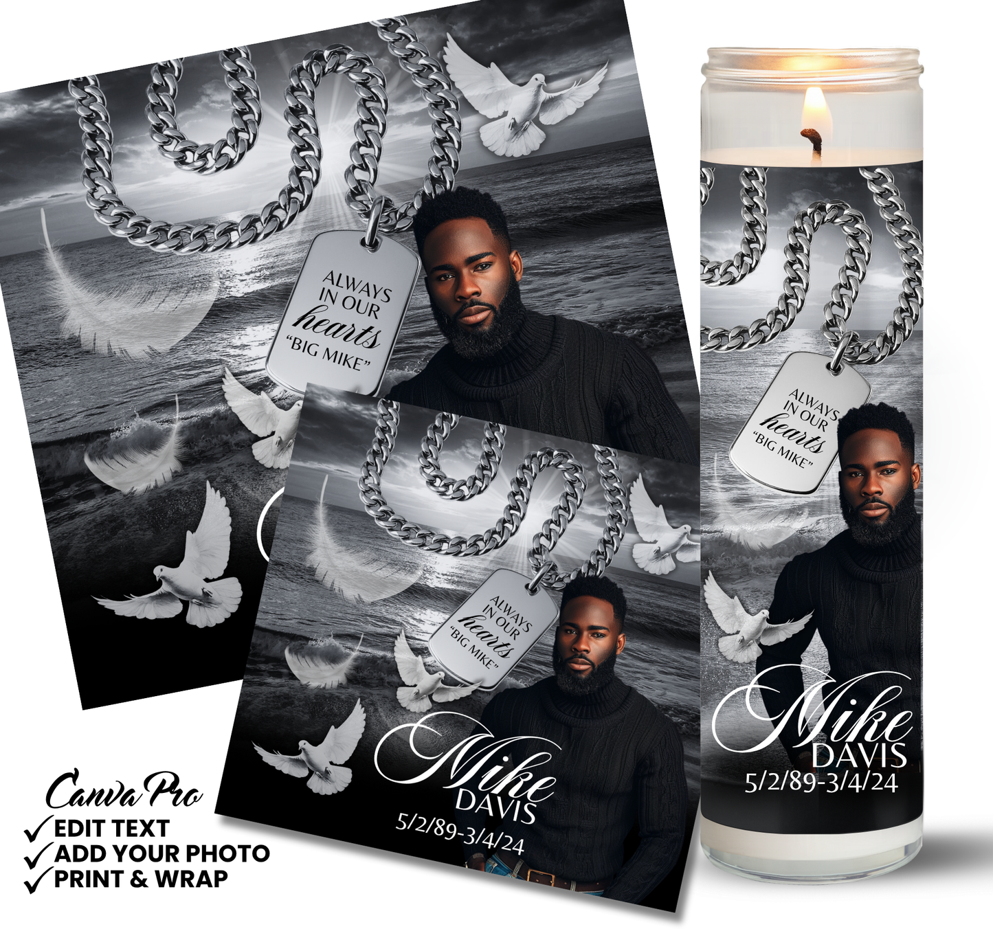 Memorial Candle Templates