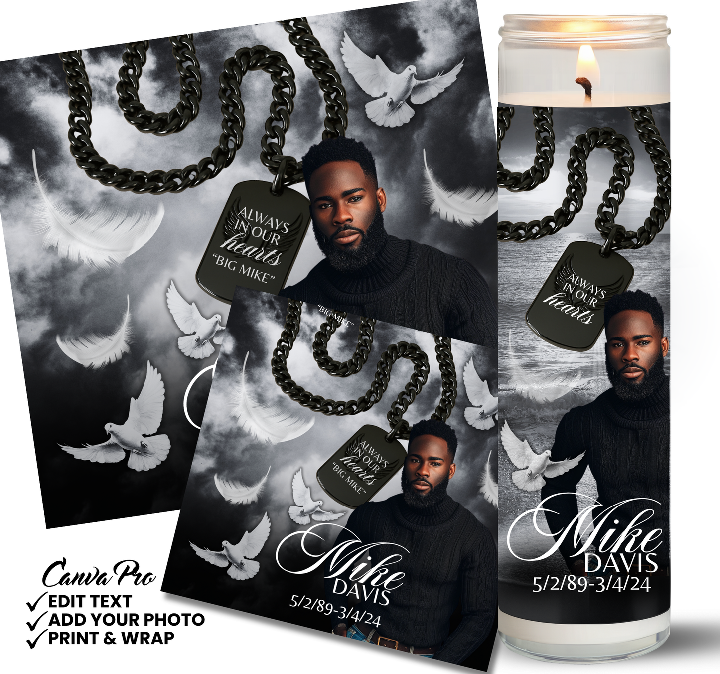 Memorial Candle Templates