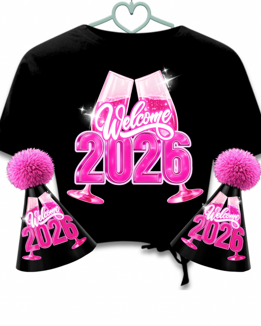 New Year Shirt & Hat Template Bundle