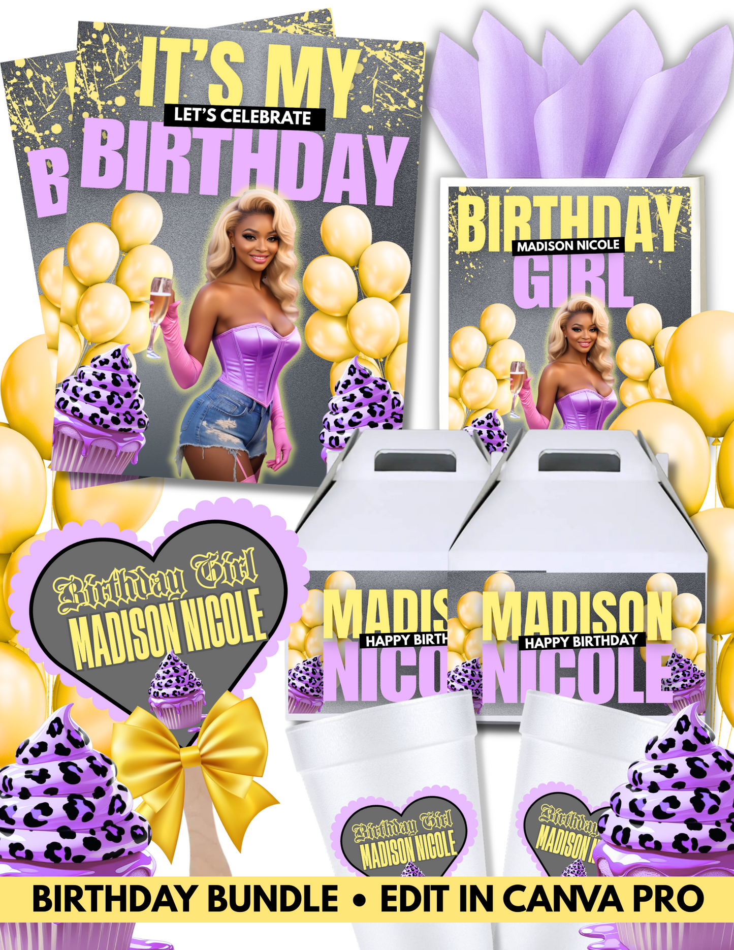 Pastel Grunge Birthday Bundle