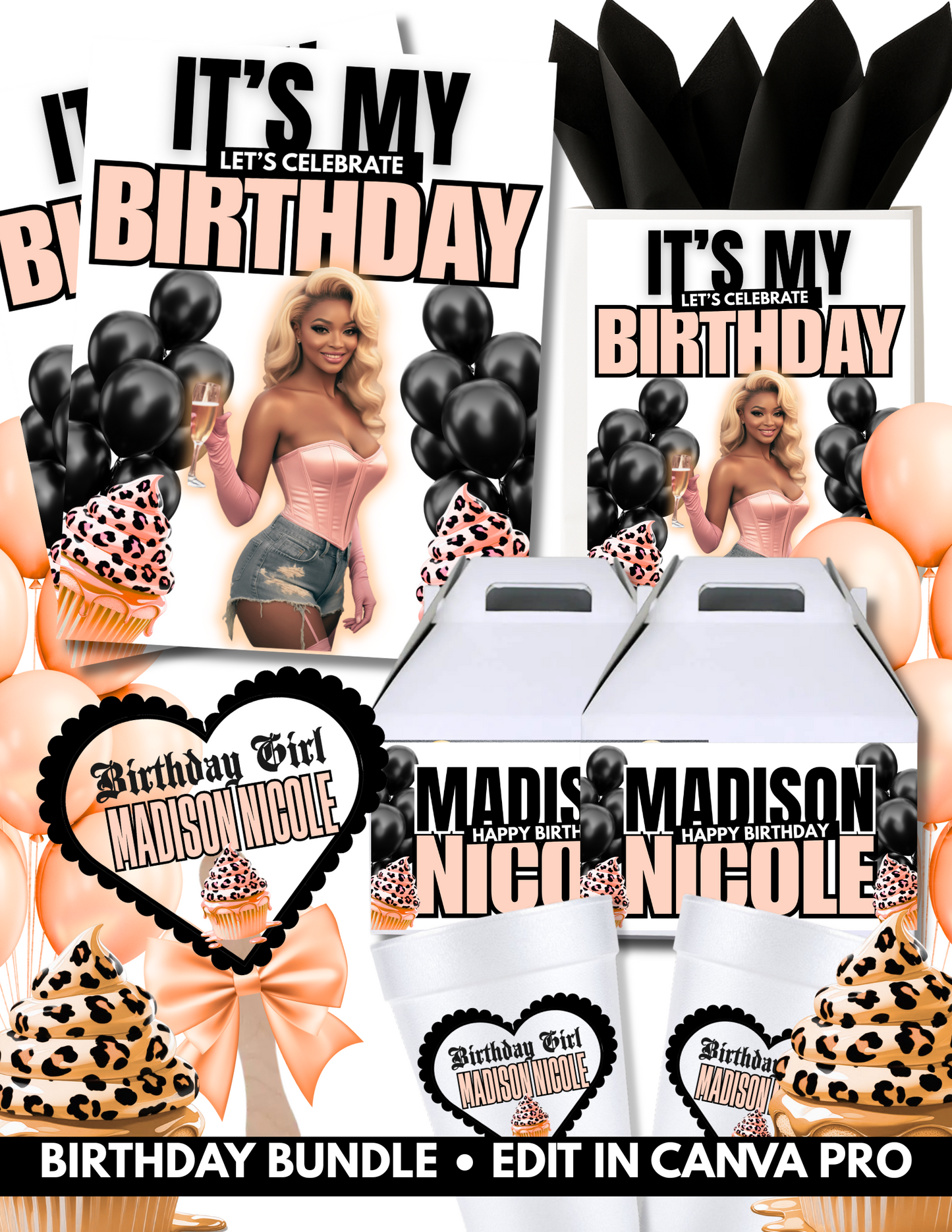 Pastel Grunge Birthday Bundle